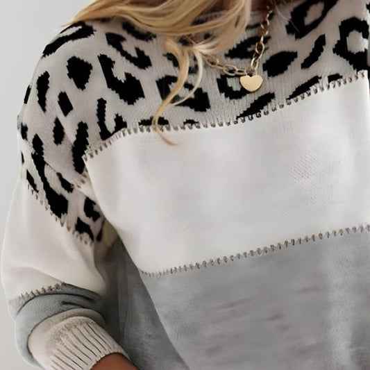 CLEO | Jersey de leopardo refinado