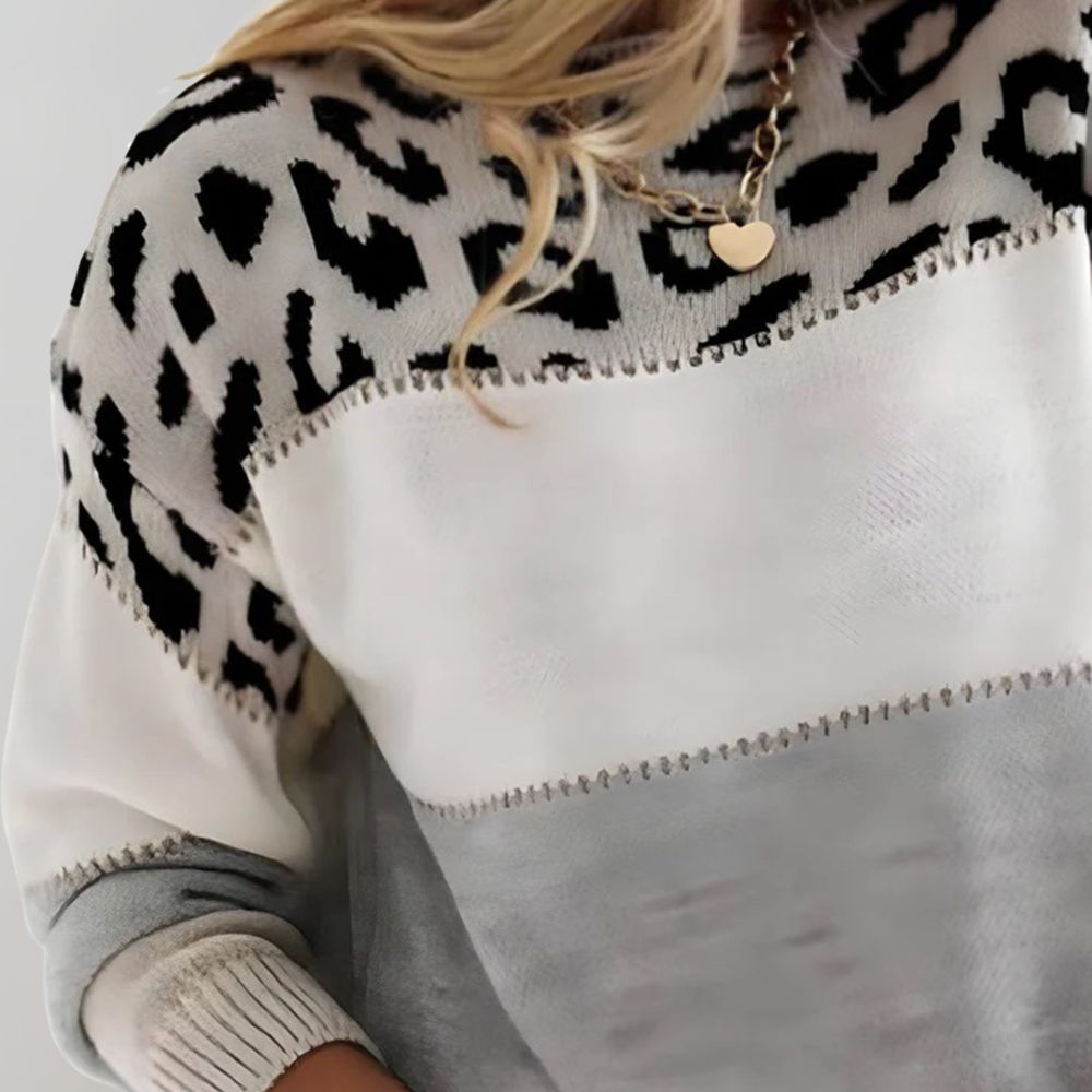 CLEO | Jersey de leopardo refinado